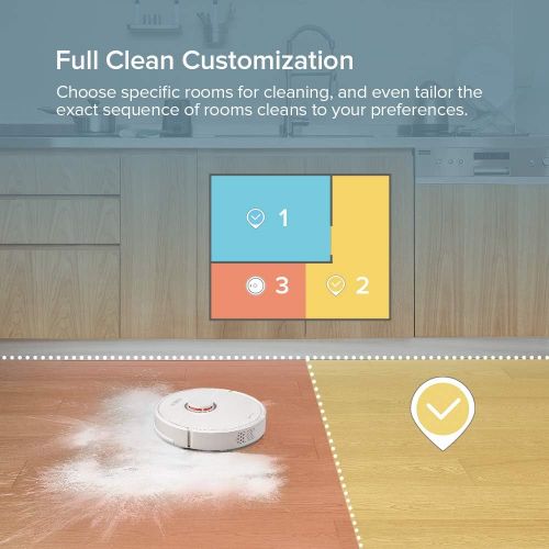  [아마존핫딜][아마존 핫딜] Roborock S6 Robot Vacuum, Robotic Vacuum Cleaner and Mop with Adaptive Routing, Selective Room Cleaning, Super Strong Suction, and Extra Long Battery Life, Works with Alexa(White)