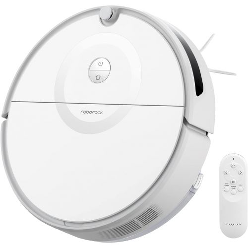  roborock E5 Mop Robot Vacuum Cleaner, 2500Pa Strong Suction, Wi-Fi Connected, APP Control, Compatible with Alexa, Ideal for Pet Hair, Carpets, Hard Floors (White)
