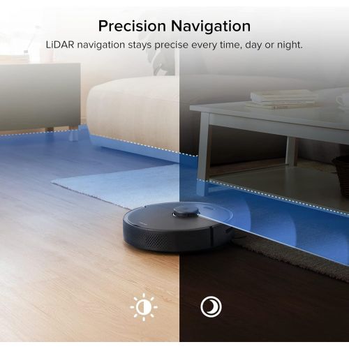  Roborock S4 Max Robot Vacuum with Lidar Navigation, 2000Pa Strong Suction, Multi-Level Mapping, No-go Zones, Ideal for Carpets and Pets Robotic Vacuum