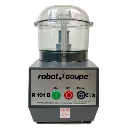  Robot Coupe R101B CLR Combination Food Processor, 2.5 Quart Clear Batch Bowl, Polycarbonate, Clear, 120v