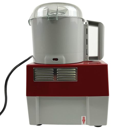  Robot Coupe R2B Food Processor Cutter/Mixer, 3-Quart Batch Bowl, Polycarbonate, 1 HP, 120v, Gray, Red, and Clear