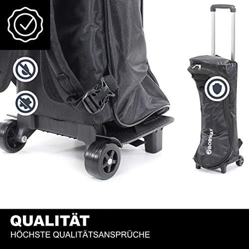  Robway Original Hoverboard Trolley - Rucksack - Tragetasche - Mit Rollen - Case - 3 Groessen - Board Tasche - Netztasche