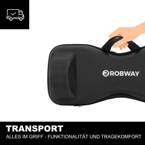  Robway Original Hoverboard Hardcover - Rucksack - Tragetasche - Case - 3 Groessen (6,5 / 8 / 10) - Robust - Wetterbestandig