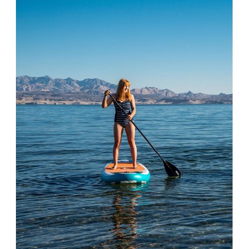  Roc Inflatable Stand Up Paddle Board with Premium sup Accessories & Backpack, Non-Slip Deck, Waterproof Bag, Leash, Paddle and Hand Pump.