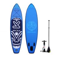 Roc DV SPORT Inflatable 10` Stand Up Paddle Board(5 Inches Thick)| Double Layers Complete Package ISUP| Includes Adjustable Aluminum Paddle|Travel Backpack|Bravo Double Function Hand P