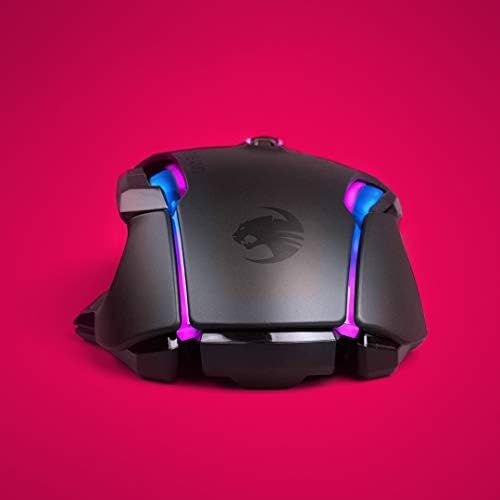  [아마존베스트]Roccat Kone AIMO gaming mouse (high precision, optical Owl-Eye sensor (100 to 16,000 Dpi), RGB AIMO LED lighting, 23 programmable buttons, designed in Germany, USB), black (remaste