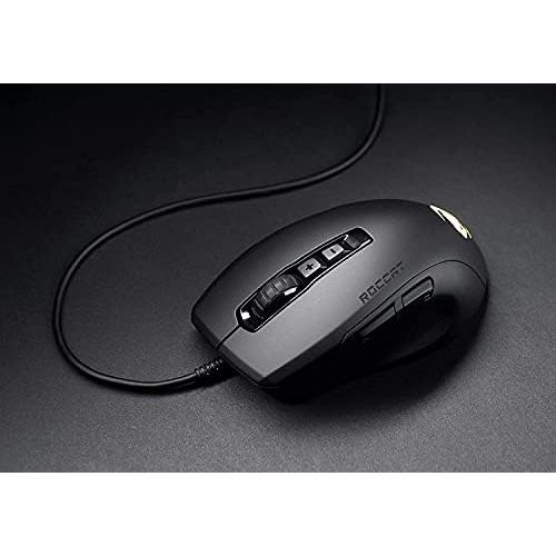  [아마존베스트]Roccat Kone Pure Ultra-Light Ergonomic Gaming Mouse Optical Sensor 16000 dpi RGB Lighting 66G Ultra Light Black
