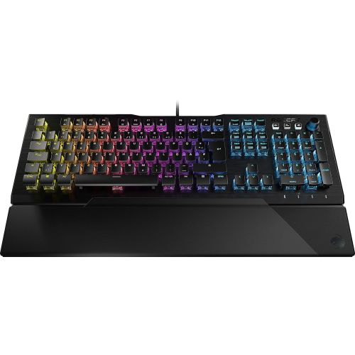  [아마존베스트]Roccat Vulcan 121 - mechanical gaming keyboard, AIMO LED single key illumination, titanium switches, aluminum surface, multimedia keys, palm rest, tactile switch, black