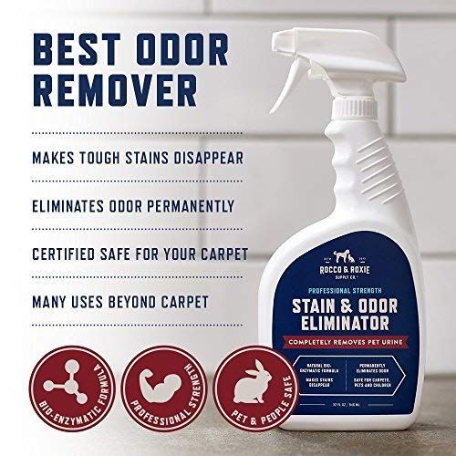  Rocco & Roxie Supply Co Rocco & Roxie Professional Strength Stain & Odor Eliminator - Enzyme-Powered Pet Odor & Stain Remover for Dog and Cats Urine