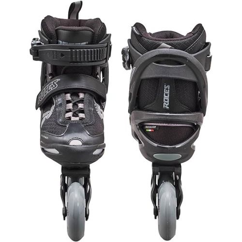  ROCES Men's Pic Tif Outdoor Breathable Fitness Comfort 4 80mm Wheels Racing Inline Skates with Memory Buckle, Easy Entry Boots, Glass Fiber Reinforced Shell & Aluminum Frame