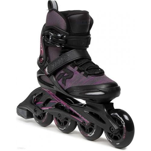  ROCES Women's Weft Thread Lightweight Breathable Adjustable Fitness Ecology Outdoor 4 Wheel Inline Racing Skates with Easy Entry System & & Secure Closure, Supplied with Brake