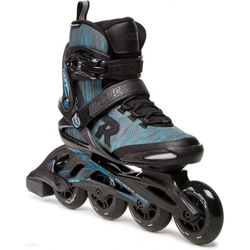  ROCES Men's Weft Thread Lightweight Breathable Adjustable Fitness Ecology Outdoor 4 Wheel Inline Racing Skates with Easy Entry System & & Secure Closure, Supplied with Brake