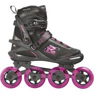 ROCES Women's Pic Tif Outdoor Breathable Fitness Comfort 4 80mm Wheels Racing Inline Skates with Memory Buckle, Easy Entry Boots, Glass Fiber Reinforced Shell & Aluminum Frame