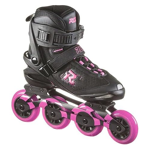  ROCES Women's Pic Tif Outdoor Breathable Fitness Comfort 4 80mm Wheels Racing Inline Skates with Memory Buckle, Easy Entry Boots, Glass Fiber Reinforced Shell & Aluminum Frame