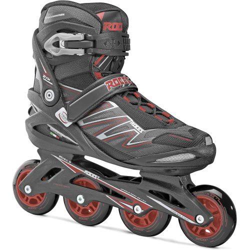  Roces Mens Big ZYX Inline Skates, Black/Red,US 17