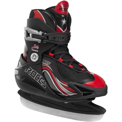  Roces Boys Swish Ice Skate Size Adjustable 450629 00001 (Red,13 Jr.-3)