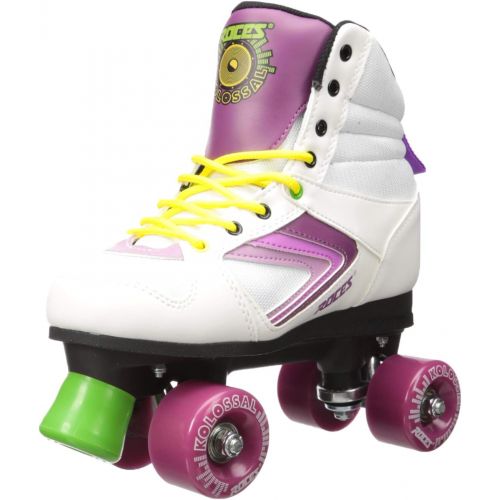  Roces 550041 Model Kolossal Roller Skate, US 6M8W, WhitePurpleYellow