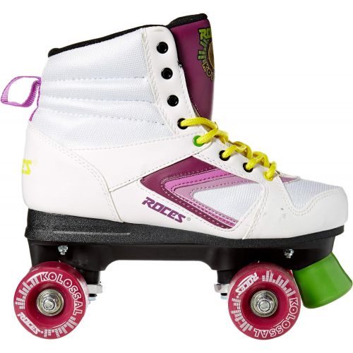  Roces 550041 Model Kolossal Roller Skate, US 6M8W, WhitePurpleYellow