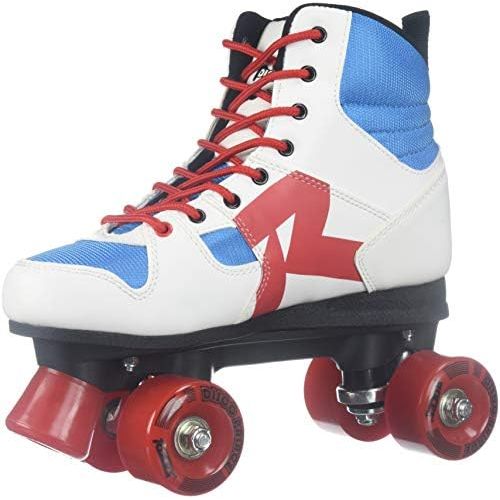  Roces Unisex Disco Palace Fitness Quad Skates Roller Skate RedWhiteMint 550039