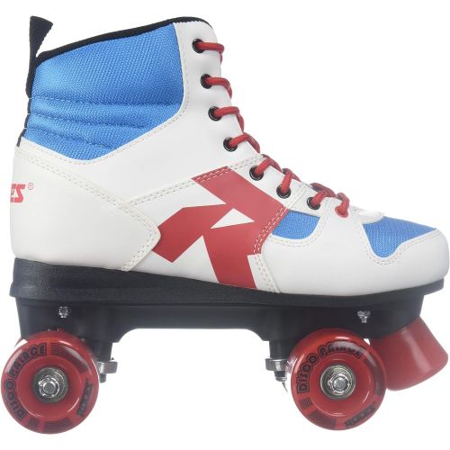  Roces Unisex Disco Palace Fitness Quad Skates Roller Skate RedWhiteMint 550039