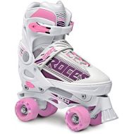 Roces 550047 Womens Model Quaddy 1.0 Roller Skate, US 2.5-4.5, WhitePink