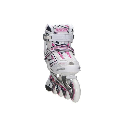  Roces Womens IZI Sporty Inline Fitness Skates, White-Blue-Pink. 400802 00002