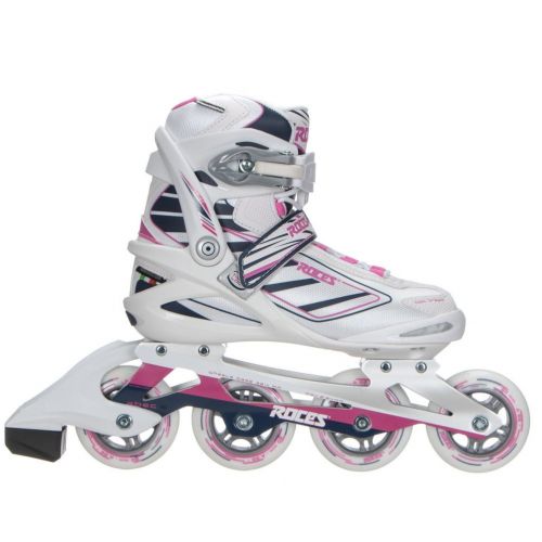  Roces Womens IZI Sporty Inline Fitness Skates, White-Blue-Pink. 400802 00002