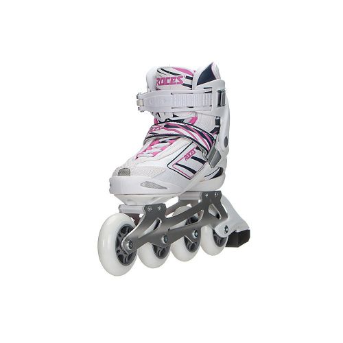  Roces Womens IZI Sporty Inline Fitness Skates, White-Blue-Pink. 400802 00002