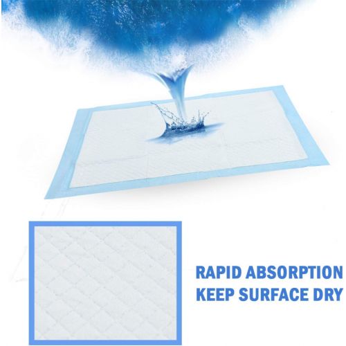  Rocinha Baby Disposable Underpad Disposable Changing Pads for Baby Waterproof Diaper Changing Pad Breathable Underpads Bed Table Protector Mat, 17 Inches x 13 Inches, Pack of 100