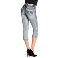 Rock Revival Crystal Embellished Capri Jeans