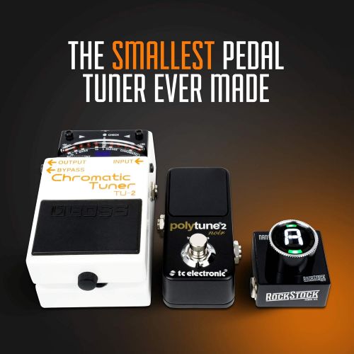  Nano Tuner Guitar Foot Pedal, Chromatic, The Worlds Smallest Tiny Tuner by Rock Stock Pedals