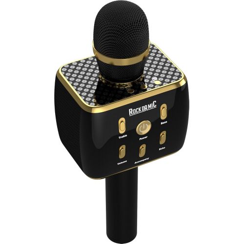  RockDaMic Karaoke Wireless Bluetooth Microphone [NO KARAOKE MACHINE NEEDED] Mic for Kids - Voice Echo & Works as Speaker - Aluminum Alloy - Works for Android and iPhone [ENTERTAIN