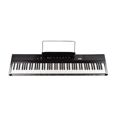  RockJam 88-Key Beginner Digital Piano, Black & Xfinity Heavy-Duty, Double-X, Pre-Assembled, Infinitely Adjustable Piano Keyboard Stand with Locking Straps