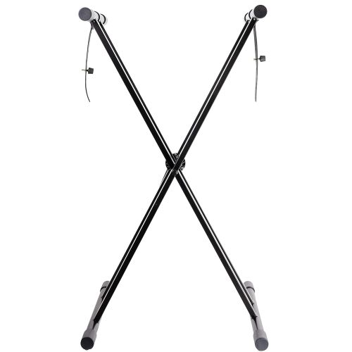  RockJam Xfinity Heavy-Duty, Double-X, Pre-Assembled, Infinitely Adjustable Piano Keyboard Stand with Locking Straps