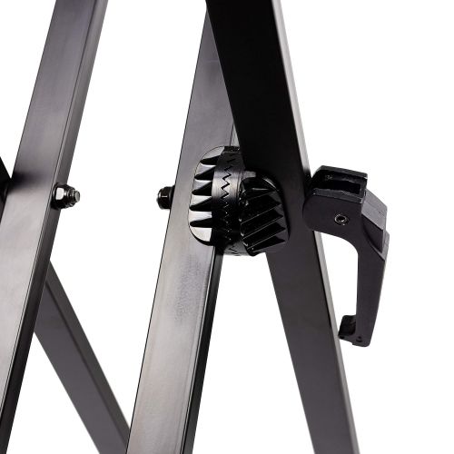  RockJam Xfinity Heavy-Duty, Double-X, Pre-Assembled, Infinitely Adjustable Piano Keyboard Stand with Locking Straps