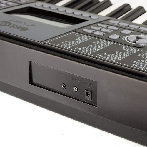  [아마존 핫딜] [아마존핫딜]RockJam 61-Key Electronic Keyboard Piano SuperKit with Stand, Stool, Headphones & Power Supply, Black - RJ561