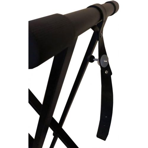  RockJam Xfinity Heavy-Duty, Double-X, Pre-Assembled, Infinitely Adjustable Piano Keyboard Stand with Locking Straps