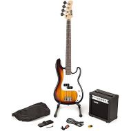 [아마존베스트]RockJam BASSSK-BLK Full Size Bass Guitar Super Kit with Amplifier, Tuner, Stand, Travel Bag and Accessories