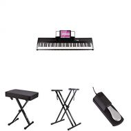 RockJam 88-Key Digital Piano bundle with bench, stand, and pedal