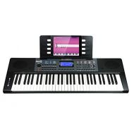 RockJam RJ461 61-Key Portable Electric Keyboard Power Supply, Sheet Music Stand, Pitch Bend and Simply Piano App