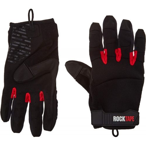  Rocktape Talons Workout Glove, Ribbed for Better Grip, Works with Chalk, Breathable Finger Vents, Touchscreen Friendly, Pair of 2 Gloves, Seamless
