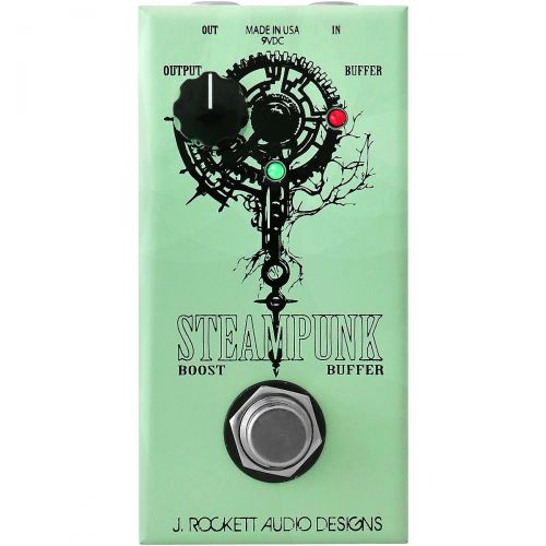  Rockett Pedals},description:The Rockett Pedals Steampunk is highly versatile yet simple pedal is a perfect 2-in-1 bufferbooster. The buffer is perfect for fixing any impedance iss