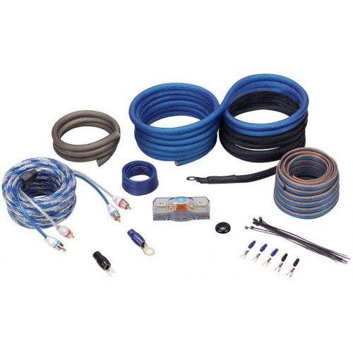  Rockville RWK4CU 4 AWG Gauge 100% Copper Complete Amp Installation Wire Kit OFC