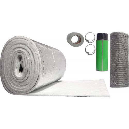  Rockford Chimney Supply Stainless Steel Flexible Chimney Liner Insert Kit, 6 Inch x 15 Feet with Blanket Insulation Kit