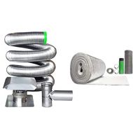 Rockford Chimney Supply Stainless Steel Flexible Chimney Liner Tee Kit, 6 Inch x 30 Feet with Blanket Insulation Kit