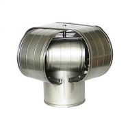 Rockford Chimney Supply 6” Stainless Steel Vacu Stack Chimney Cap for Solid Pack Chimney Pipe