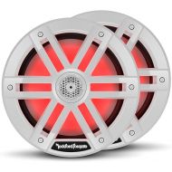 Rockford Fosgate M1-8 Color Optix 8” 2-Way Coaxial Multicolor LED Lighted Marine Speakers - White (Pair)