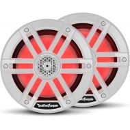 Rockford Fosgate M1-65 Color Optix 6.5” 2-Way Coaxial Multicolor LED Lighted Marine Speakers - White (Pair)