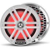 Rockford Fosgate M2-8 Color Optix 8” 2-Way Coaxial Multicolor LED Lighted Marine Speakers - White/Stainless (Pair)