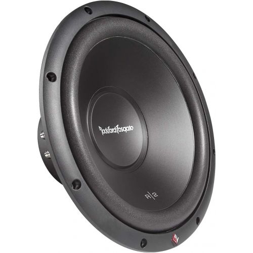  (2) Rockford Fosgate R2SD4-10 10 800 watt Prime R2 Dual 4 Ohm Voice Coil Shallow Subwoofers Stamped Solid-steel Frame - Mica-injected Polypropylene Woofer Cone with Poly-foam Surro